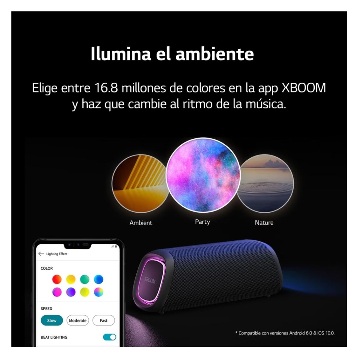 LG - PARLANTE LG XBOOM GO SOUND BOOST GRIS - XG5QGR