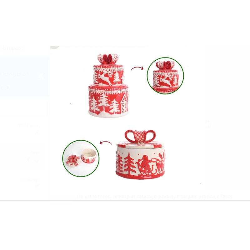 GENERICO - Bowl de Galletas diseño Navideño