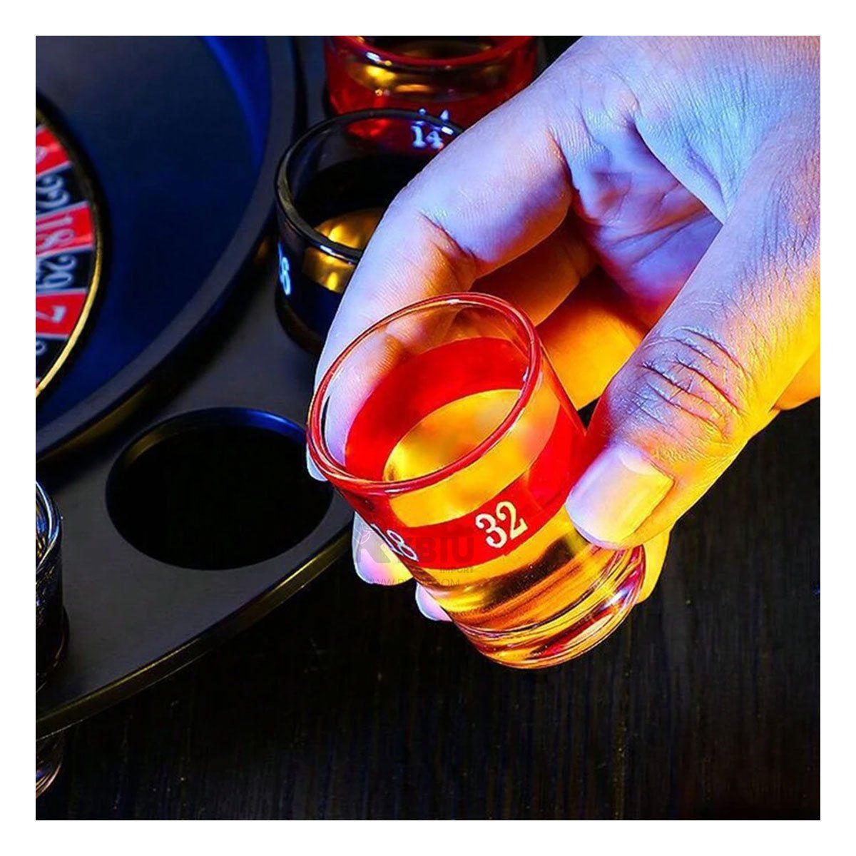 RYBIU IMPORT - Juego de Mesa Shot en Multicolor Y+Envoltorio de Regalo