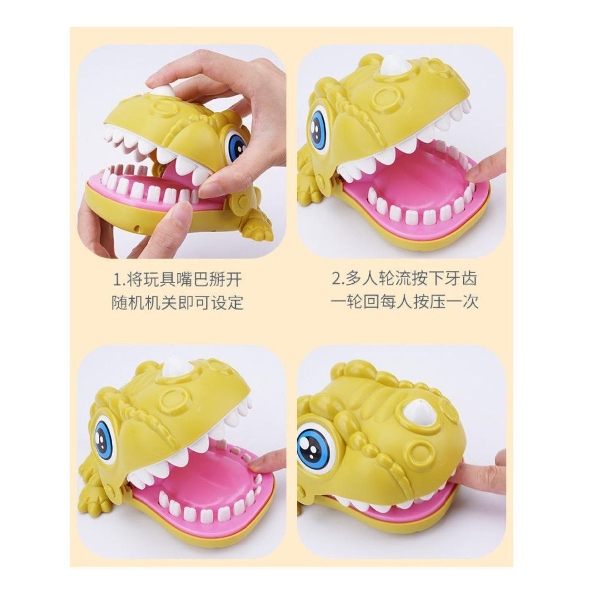 GENERICO - JUGUETE DINOSAURIO DENTISTA DIDACTICO QUE MUERDE