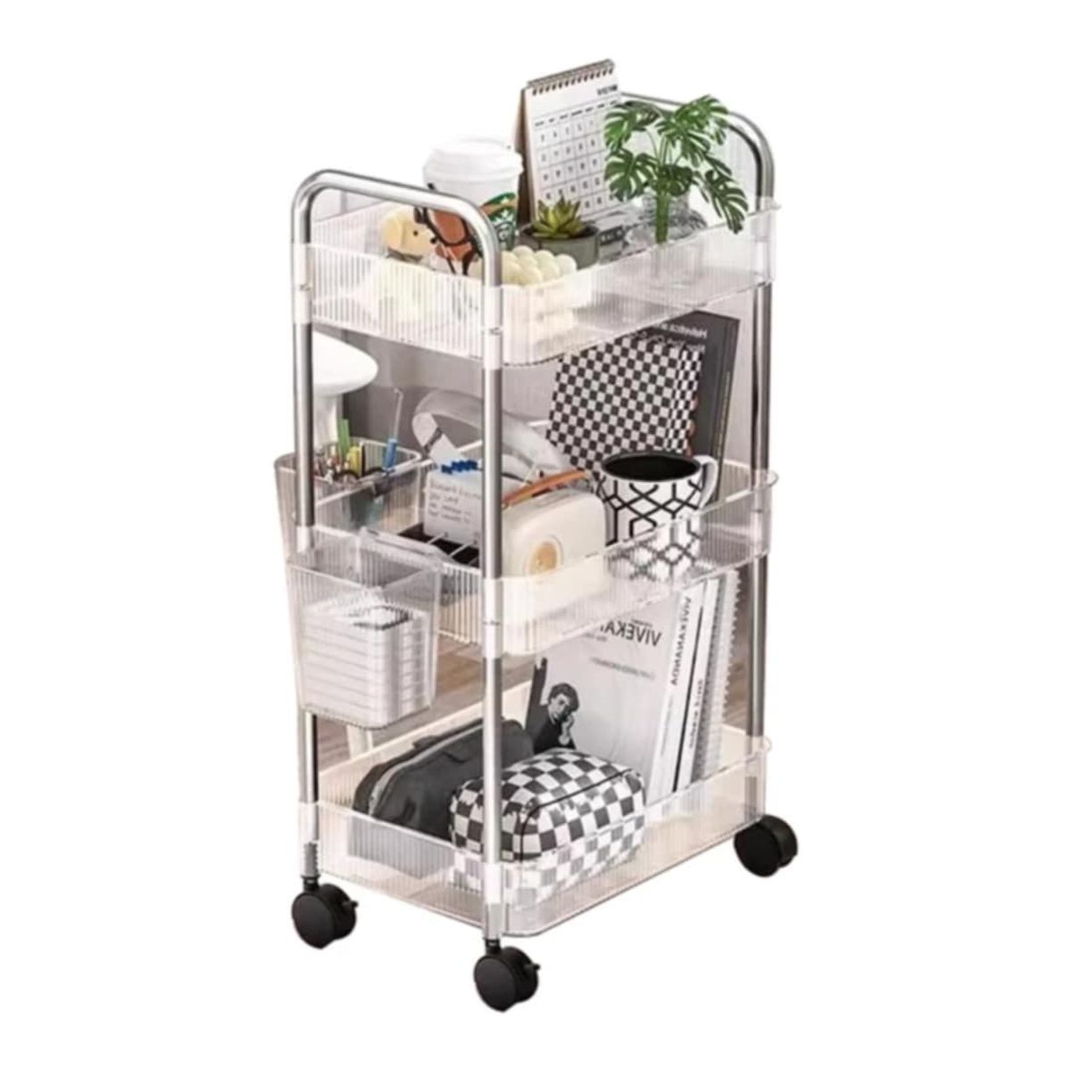 GENERICO - Verdulero 3 Niveles Organizador Acrilico Elegante de Cocina