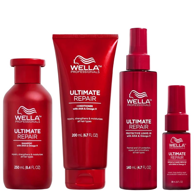 WELLA - Shampoo + Acondicionador + Miracle+ Protector Ultimate Repair Wella