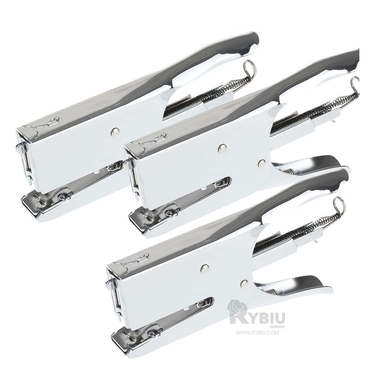 GENERICO - Grapadora Grande de Hoja en Color Plata Y+Papel de Regalo