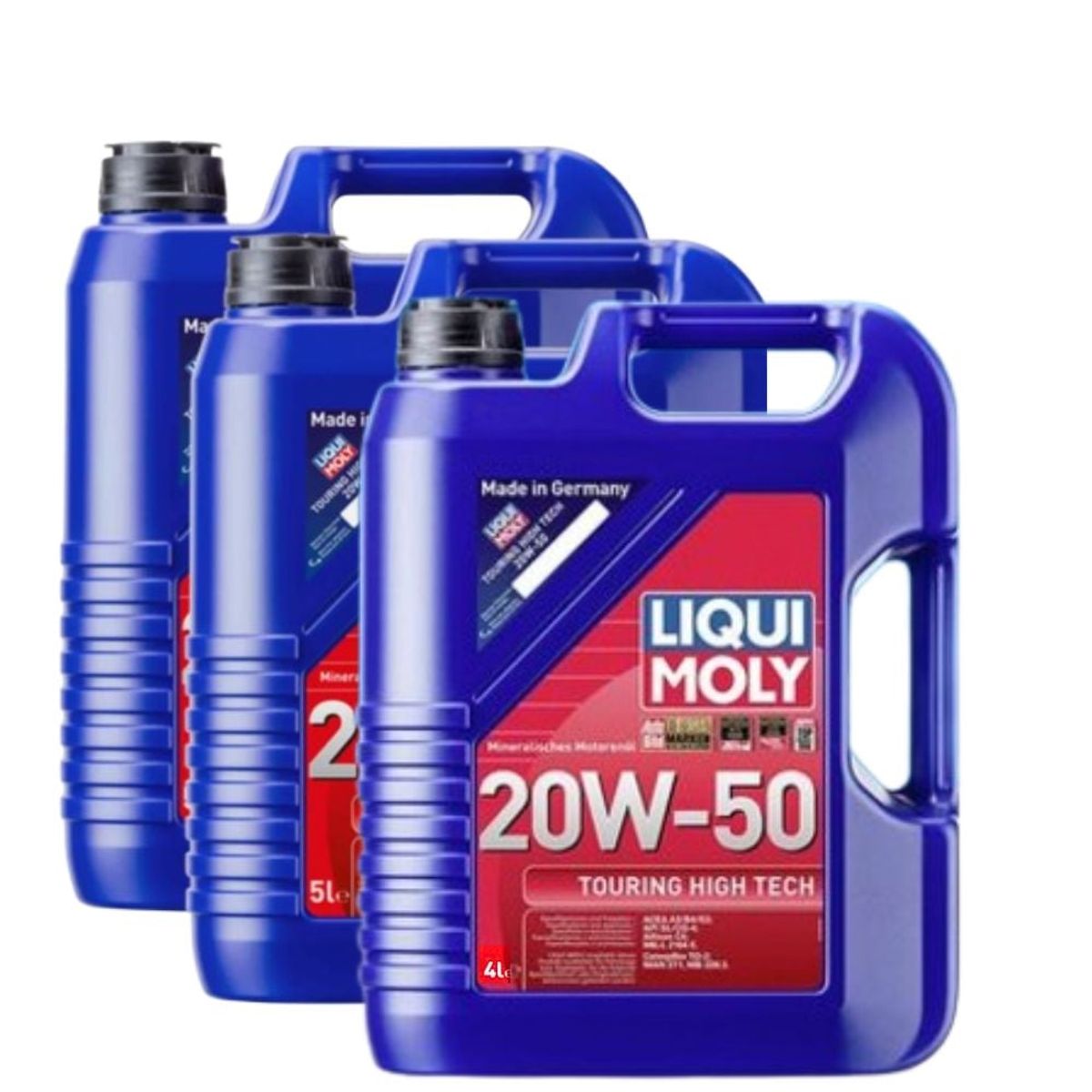 GENERICO - ACEITE MINERAL DE MOTOR LIQUI MOLY 20W50 4LT - LM2568 - TOURING HIGH