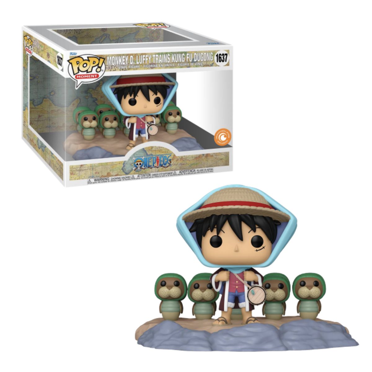 FUNKO - Monkey D Luffy Trains Kung Fu Funko Pop 1637 One Piece Exclusivo