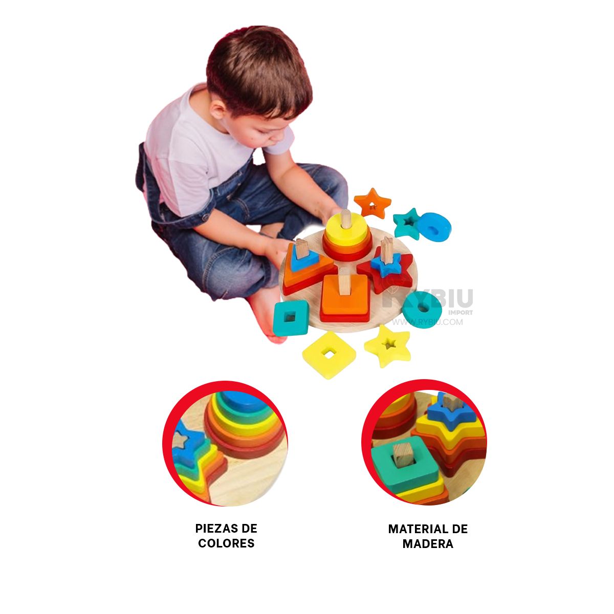 GENERICO - Encaje para Pequeños en Multicolor Y+Envoltorio de Regalo