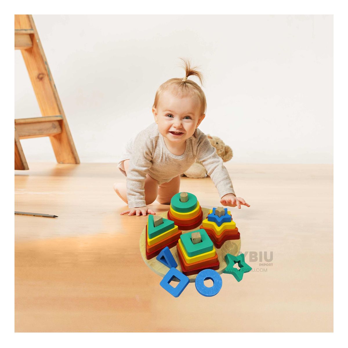 GENERICO - Encaje para Pequeños en Multicolor Y+Envoltorio de Regalo