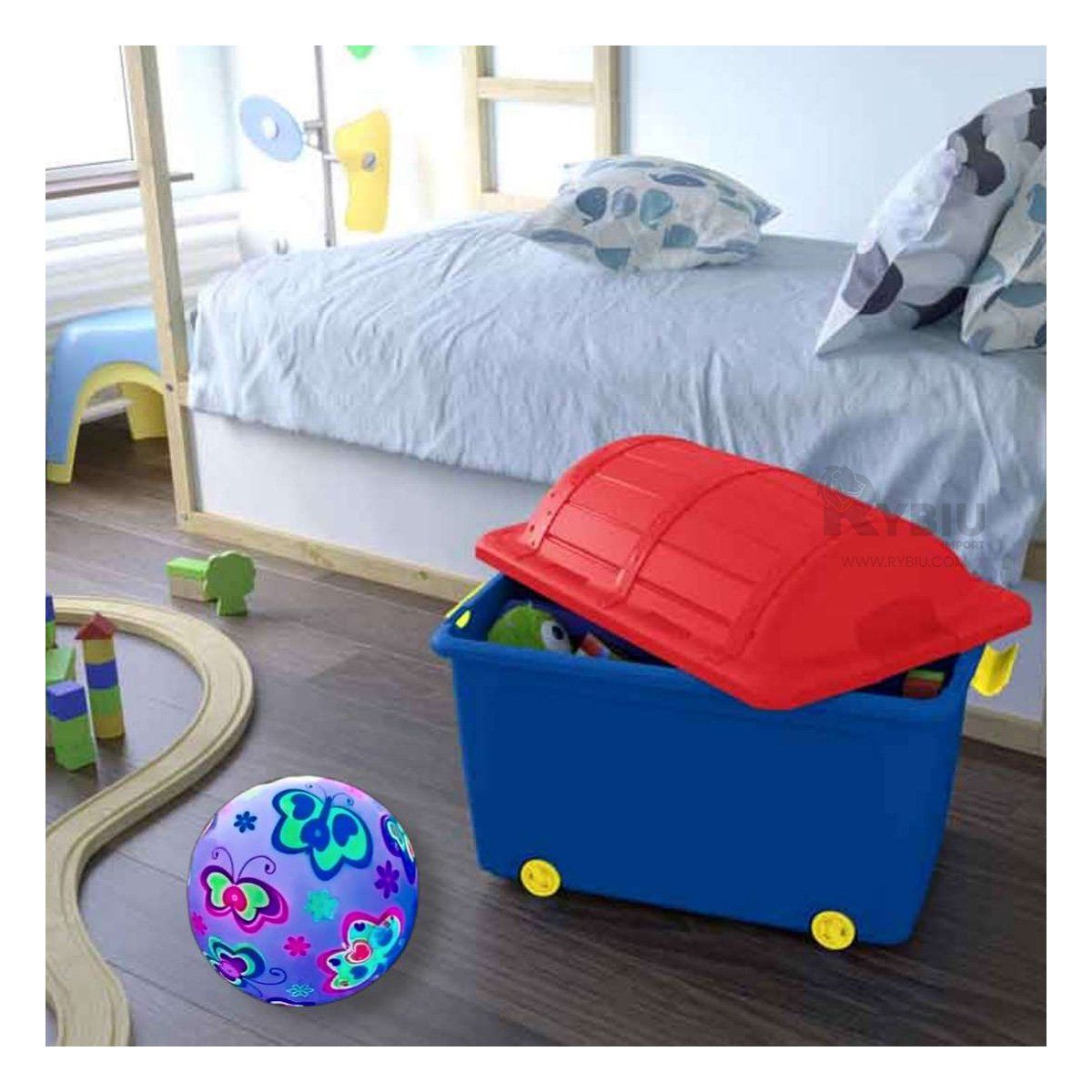 GENERICO - Pelota Resplandeciente en Multicolor Y+Regalo Stickers