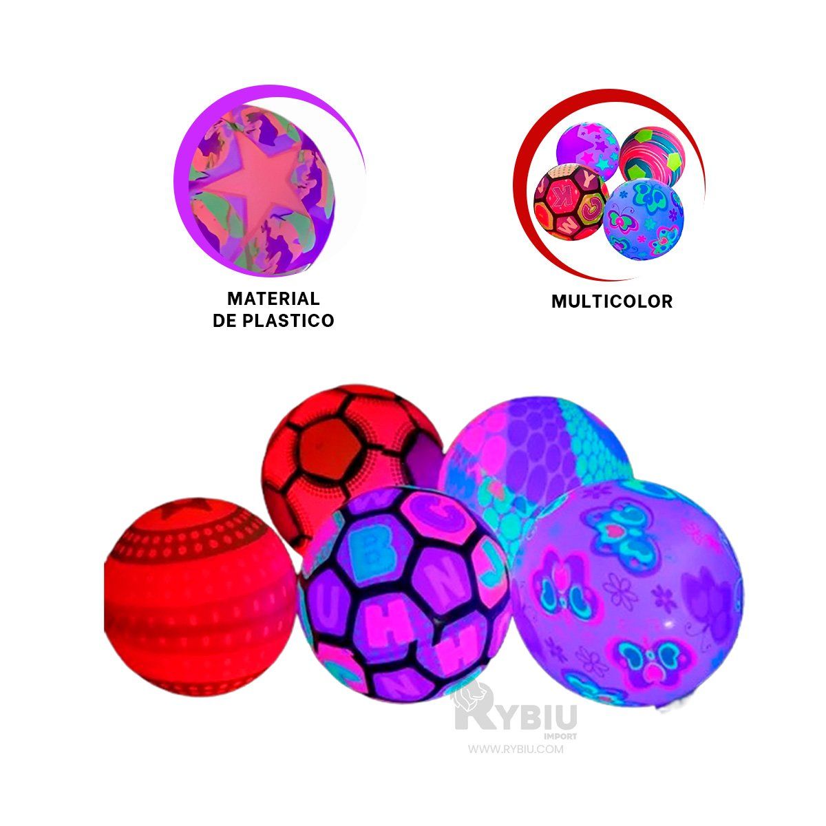 GENERICO - Balon Divertido con Luces Led Multicolor Y+Regalo Agendita