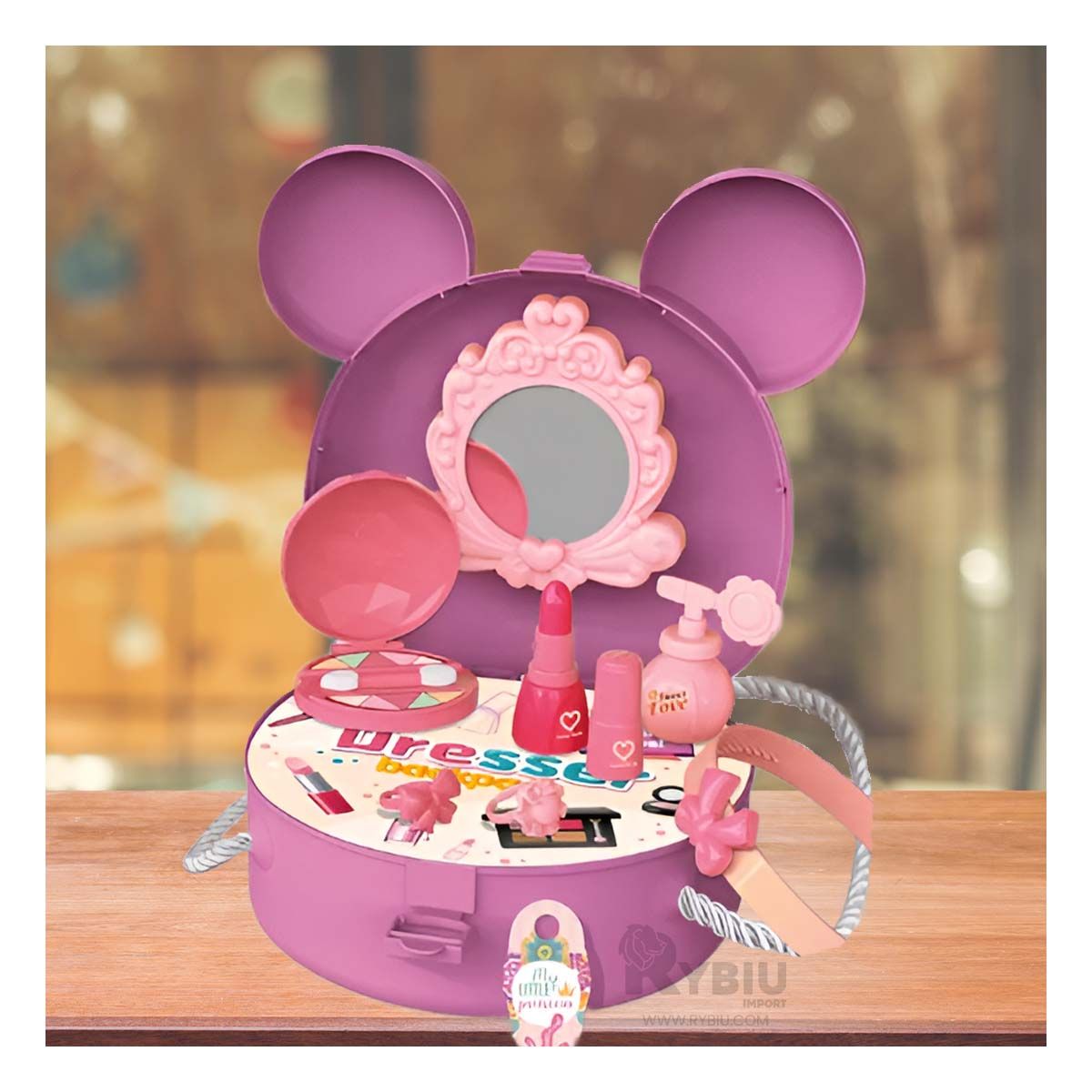 GENERICO - Set Multifuncional para Niñas Color Morado Y+Ligas de Regalo