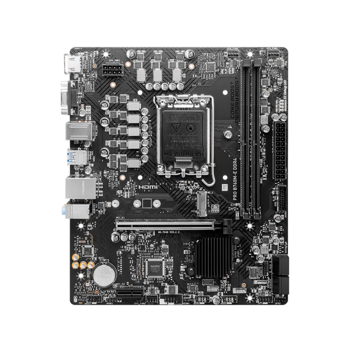MSI - MOTHERBOARD MSI CHIPSET INTEL B760 LGA1700 MATX PN PRO B760M-E