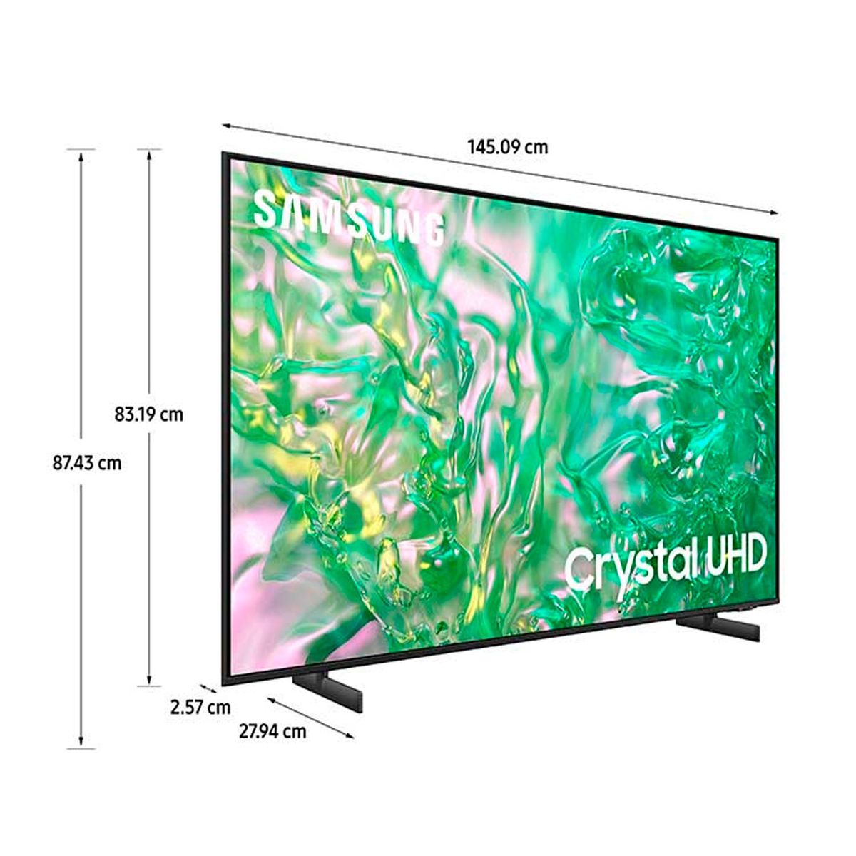 SAMSUNG - TELEVISOR SAMSUNG CRYSTAL  65'' UHD 4K Smart TV TIZEN OS UN65DU8000GXPE