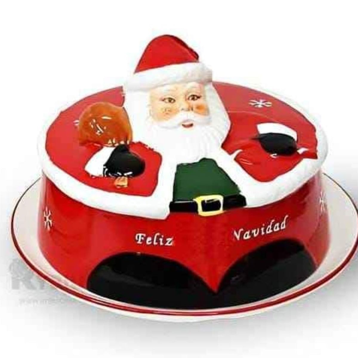 GENERICO - Quesera Navideño con diseño de Papa Noel