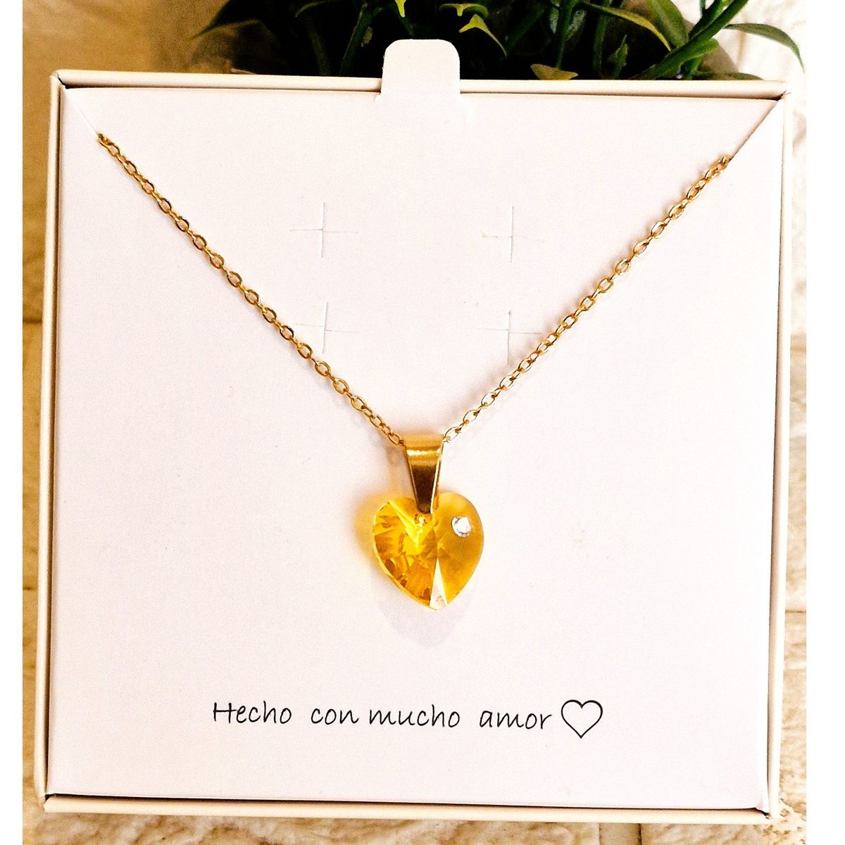 FERNANDA ROMERO JOYAS Y ACCESORIOS - Hermoso Collar "Amar y Ya!"  hecho de Acero y Cristales Liquidación!