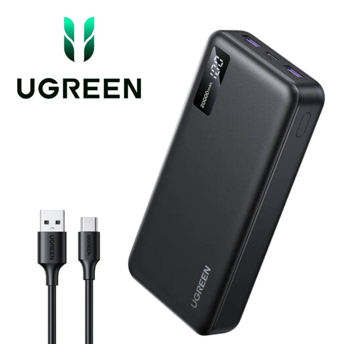 UGREEN - POWER BANK UGREEN 20.000 mAh Cargador Carga Rapida Portatil 20W PB312