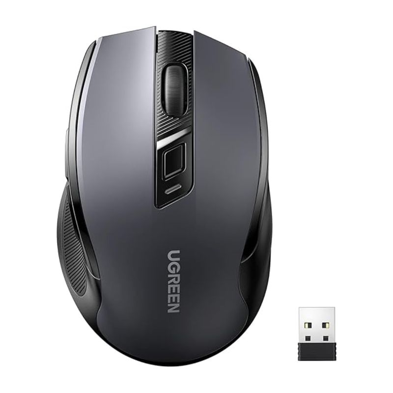 UGREEN - Mouse Inalambrico Ugreen Raton Ergonomico Profesional USB Bluetooth