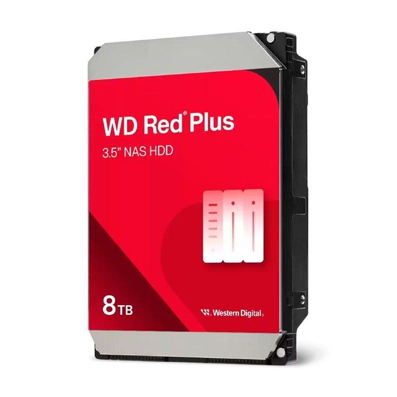 WESTERN DIGITAL - DISCO DURO WD EXTERNO 8TB PLUS 256MB SATA 5640RPM ROJO PN WD80EFPX