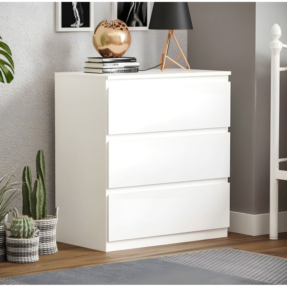 GENERICO - COMODA DE MELAMINE 3 CAJONES