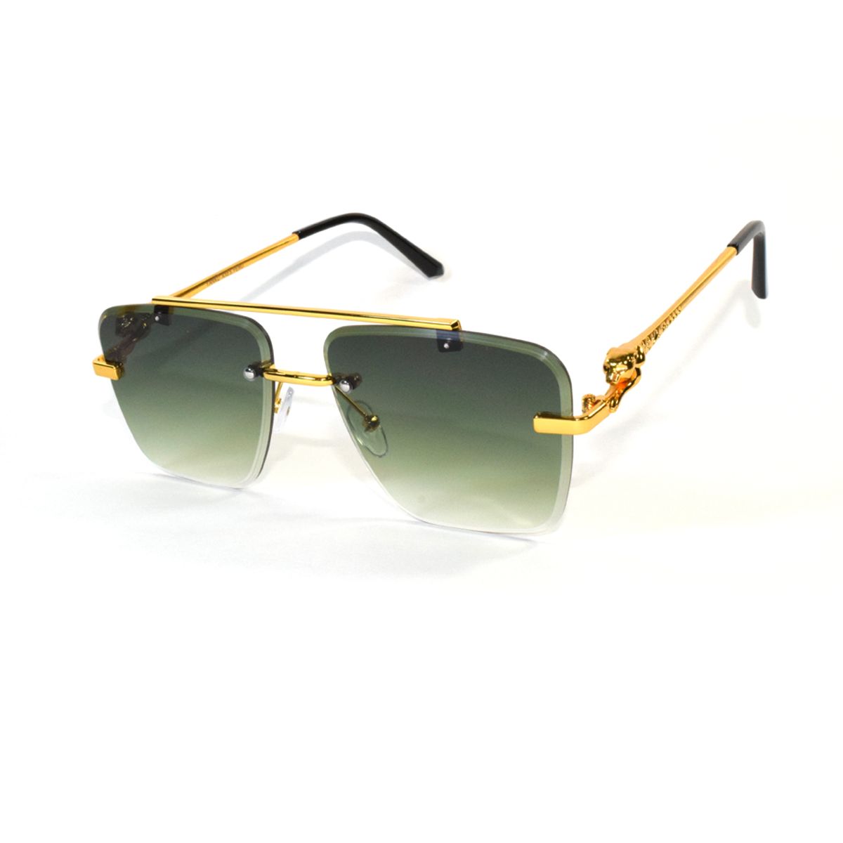 GENERICO - Lentes de Sol Moda Veraro estilo unisex uv400 - Verde Dorado