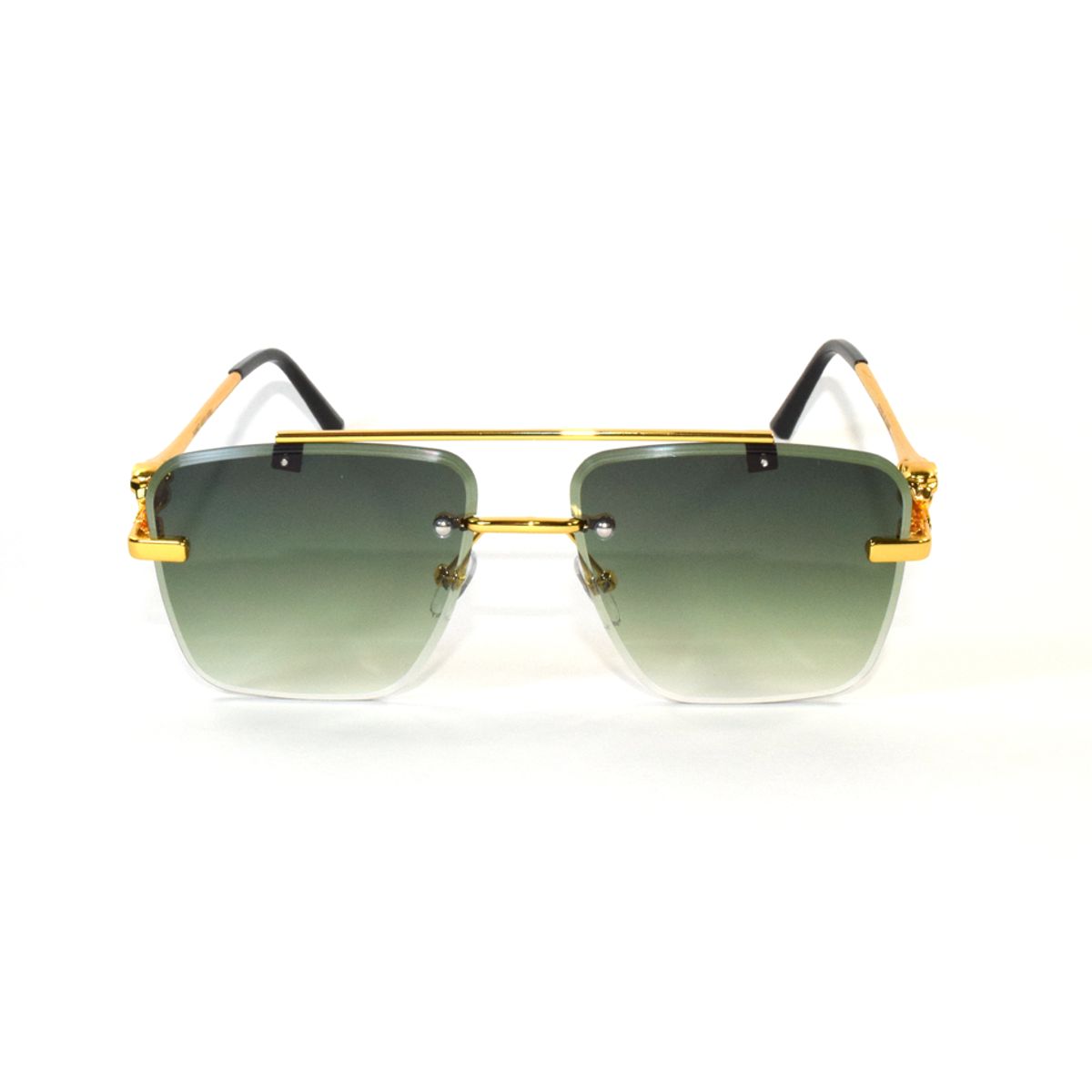 GENERICO - Lentes de Sol Moda Veraro estilo unisex uv400 - Verde Dorado