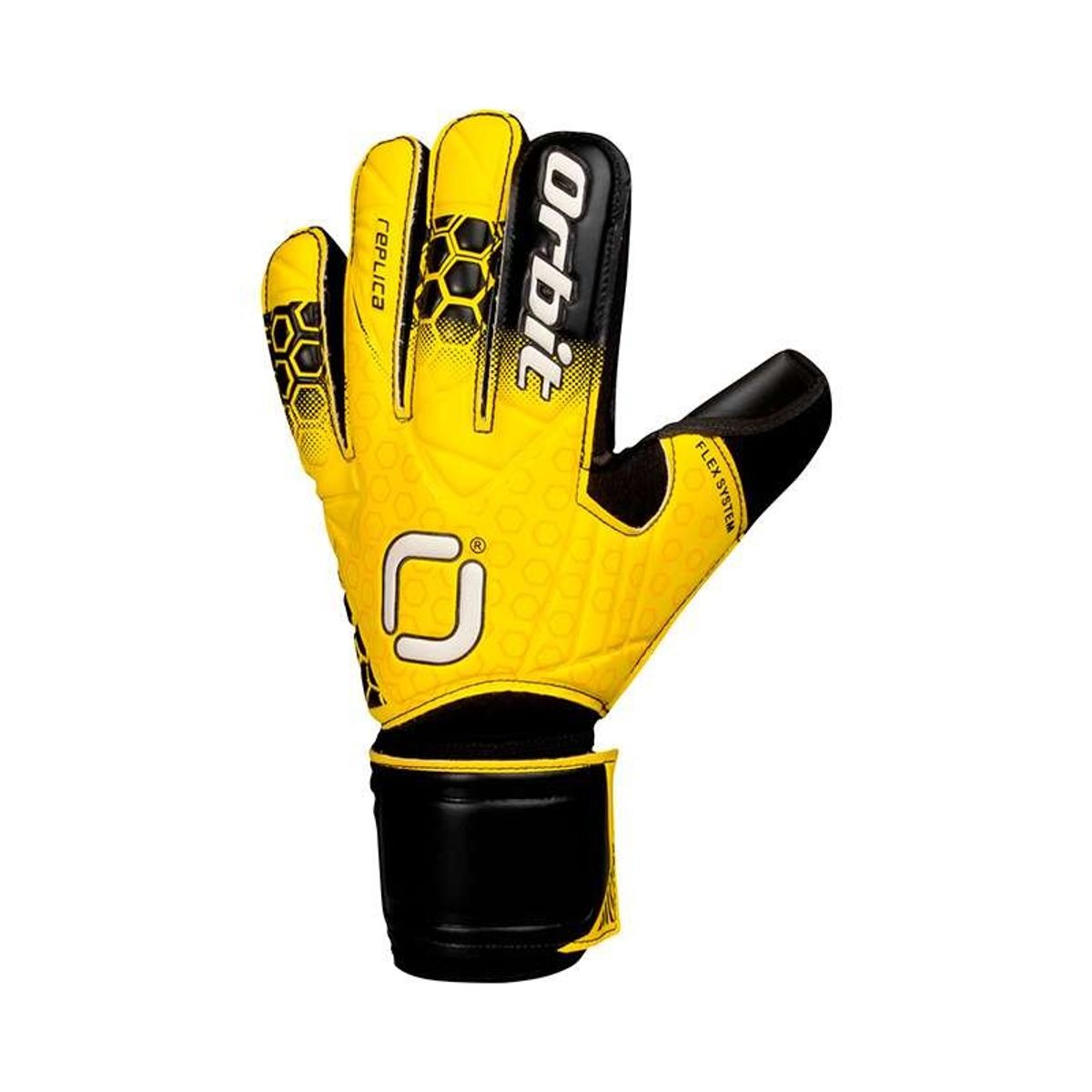 ORBIT - GUANTES DE ARQUERO ORBIT CON VARILLAS AMARILLO RPL - TALLA 9