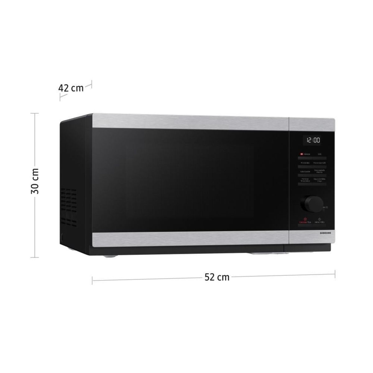 SAMSUNG - MICROONDAS SAMSUNG 32L MG32DG4524AGPE CHEF CON DORADOR