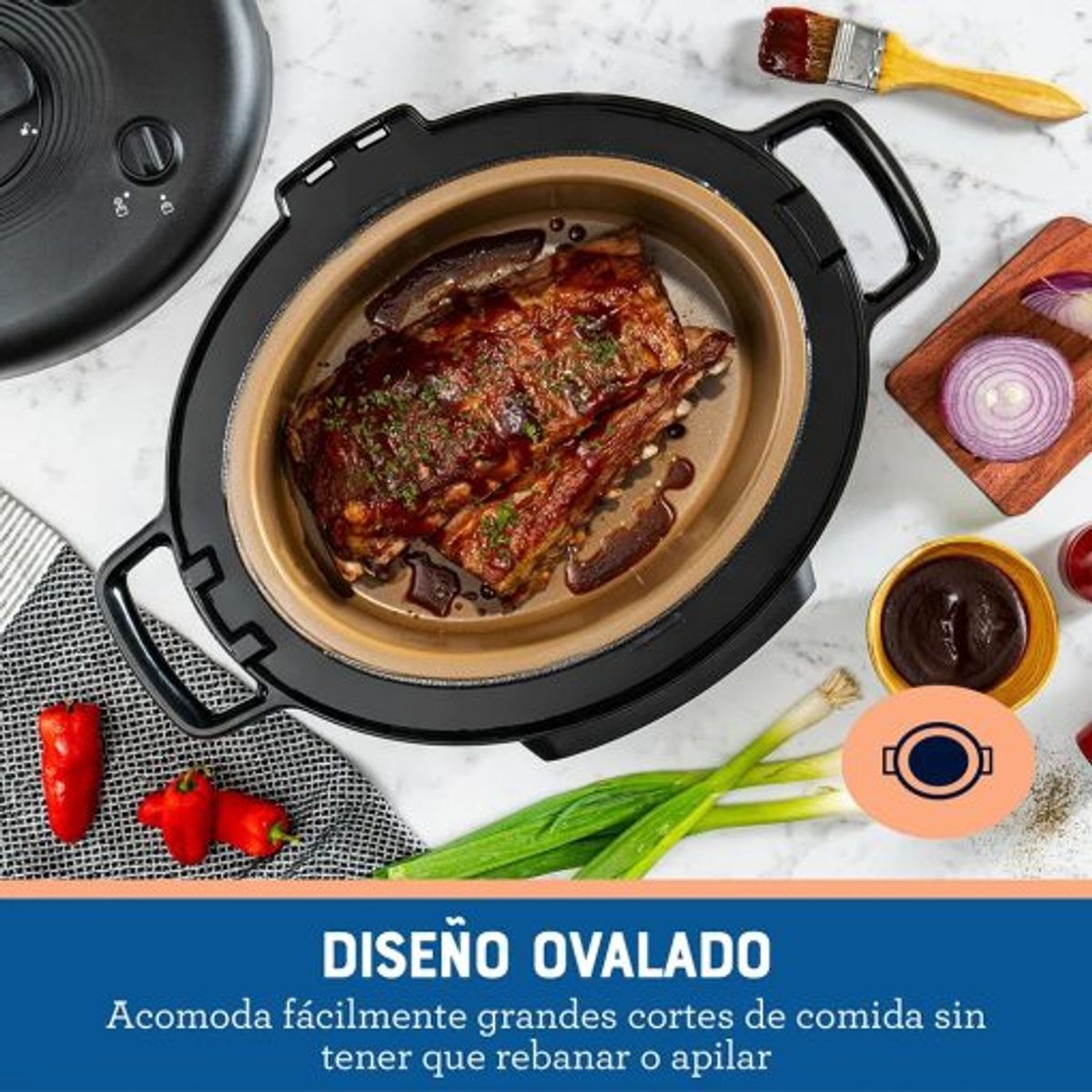 OSTER - Multi olla rápida Oster® ovalada de 5.7L CKSTPCECOV57 053