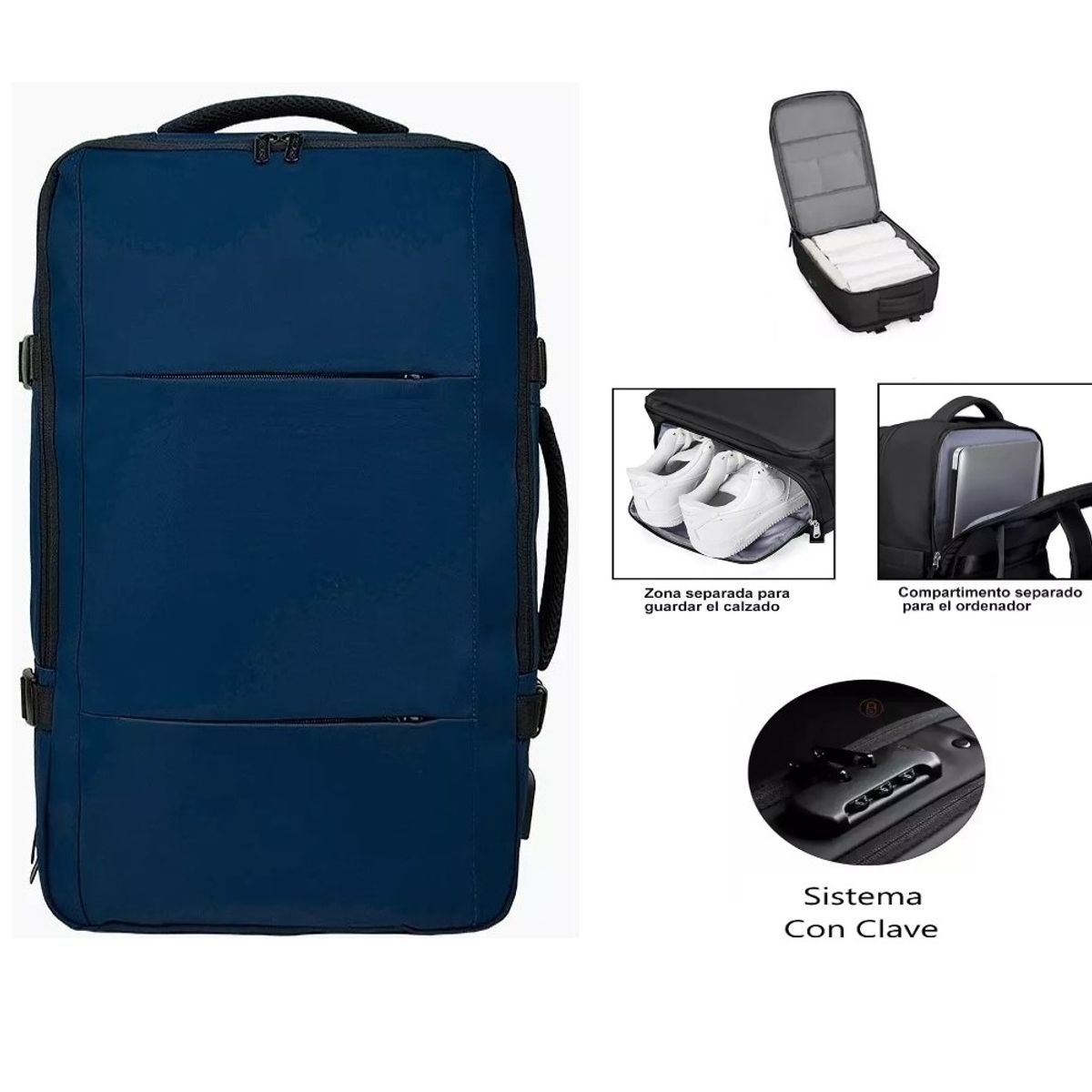 GENERICO - Mochila Viajera Viral Impermable Tendencia