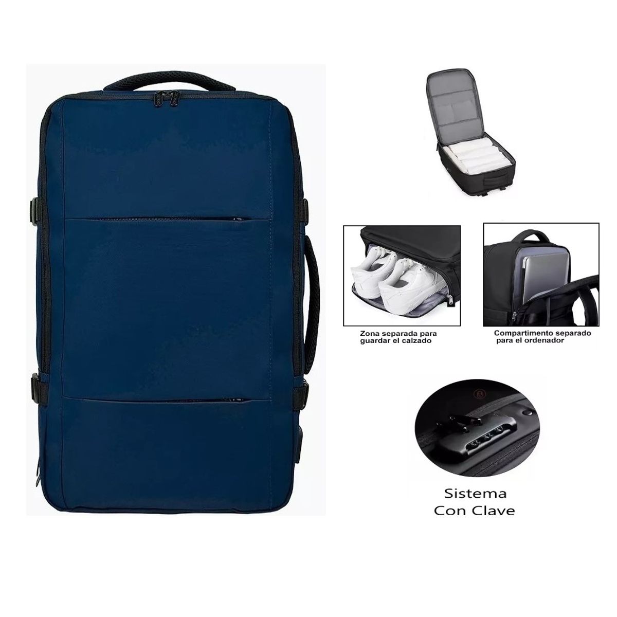 GENERICO - Mochila Viajera Viral Impermable Tendencia