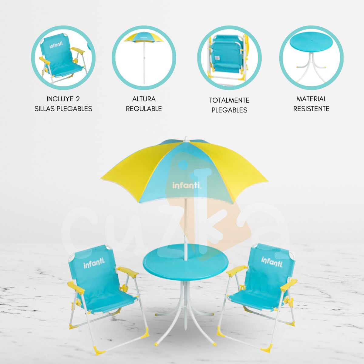 INFANTI - Set de Jardín Infantil «GIARDINO» Ligth Blue