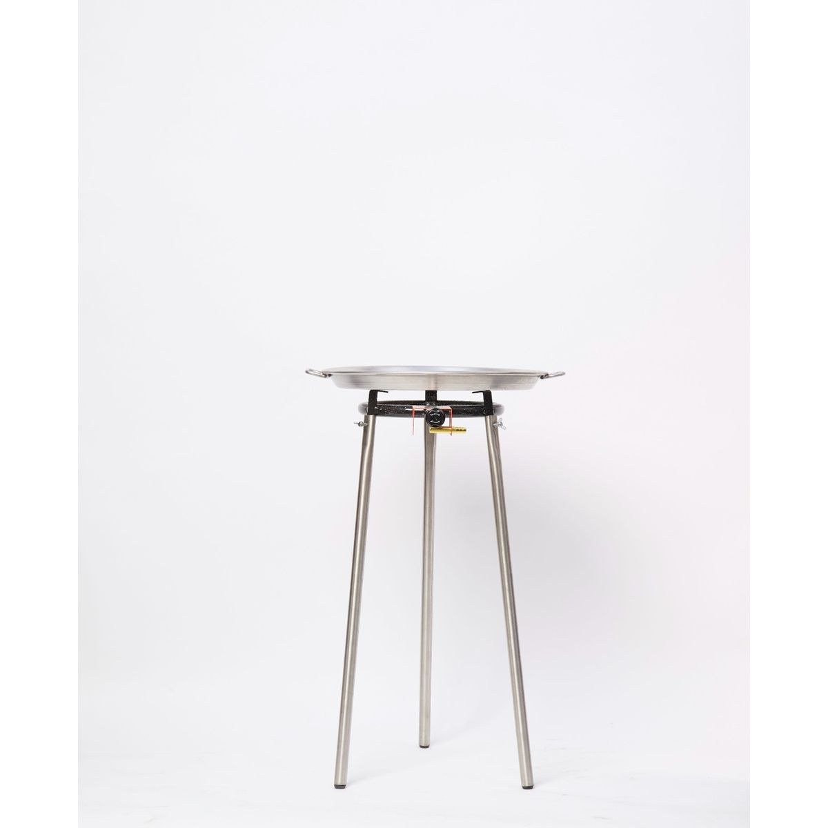 GENERICO - KIT PAELLERO 46 CM CON PAELLERA INOXIDABLE - 1 ARO