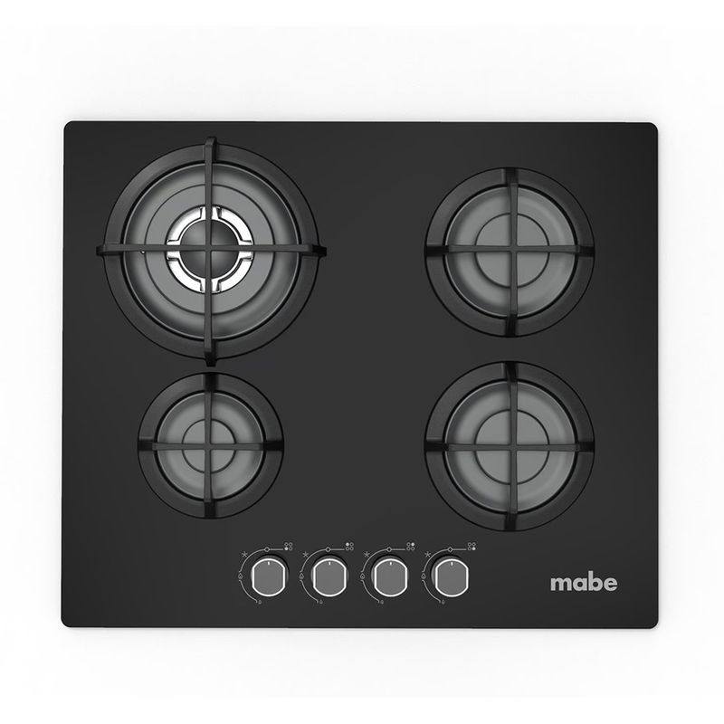 MABE - Encimera de empotrar a Gas 60 cm Vidrio Negro Mabe - PM6045GV0