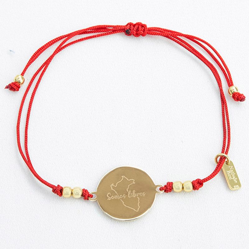 NATHALIE BIRD - PULSERA MAPA PERÚ GOLD