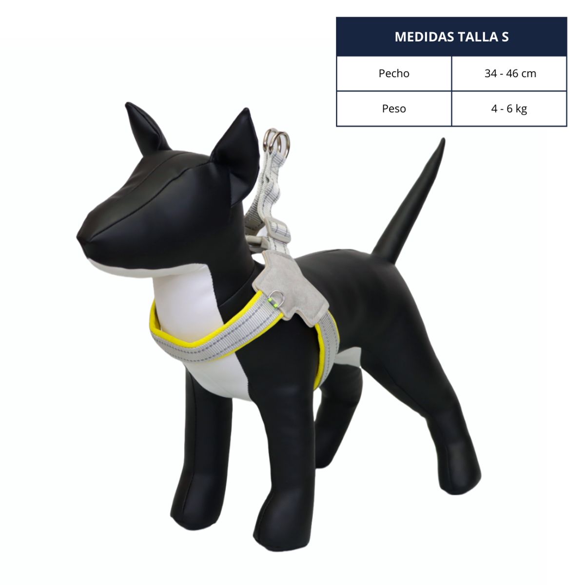 GENERICO - ARNÉS TALLA S AMARILLO PARA MASCOTAS EN FORMA DE Y