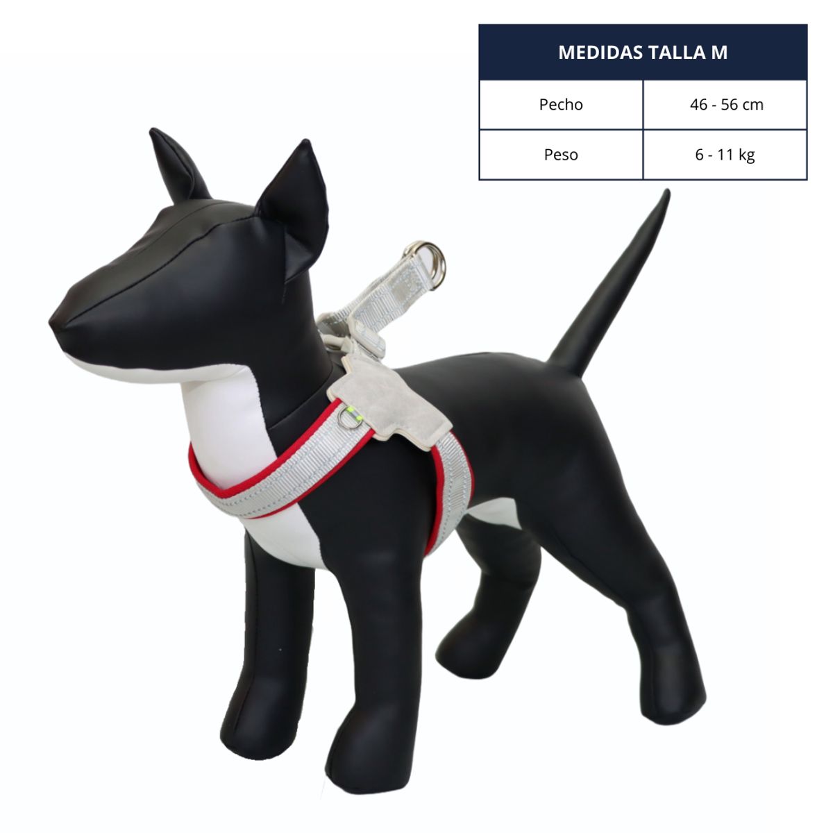 GENERICO - ARNÉS TALLA M ROJO PARA MASCOTAS EN FORMA DE Y