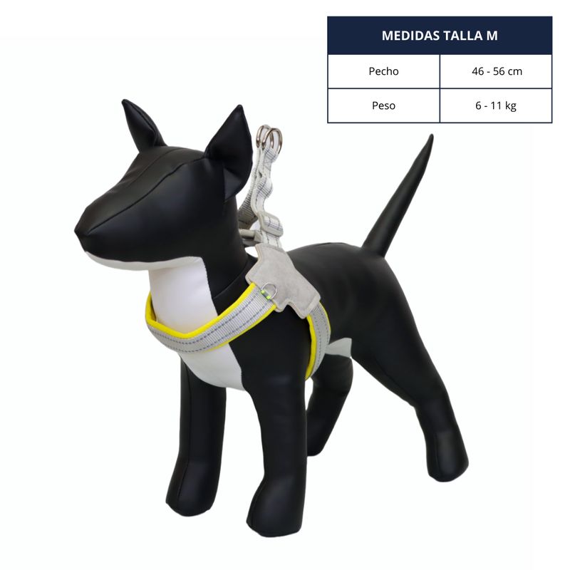GENERICO - ARNÉS TALLA M AMARILLO PARA MASCOTAS EN FORMA DE Y