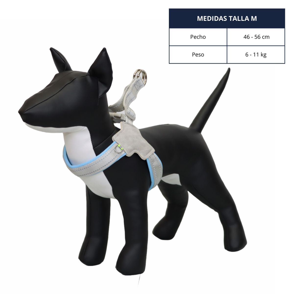 GENERICO - ARNÉS TALLA M CELESTE PARA MASCOTAS EN FORMA DE Y