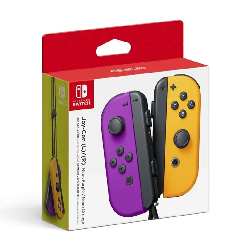 NINTENDO - Controles Joy-Con para Nintendo Switch Morado Naranja