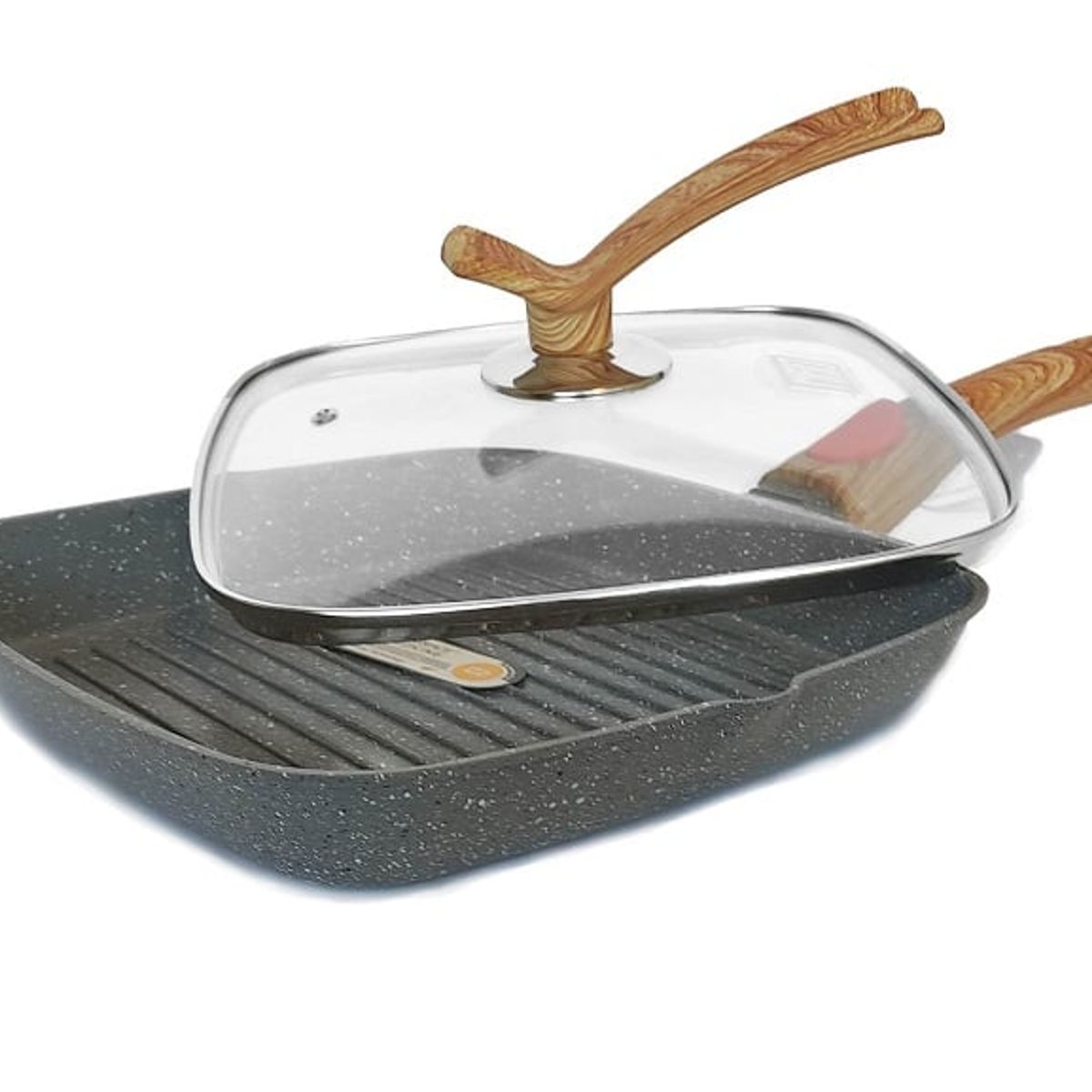 GENERICO - Sarten Antiadherente Granito Tipo Parrillero 24cm