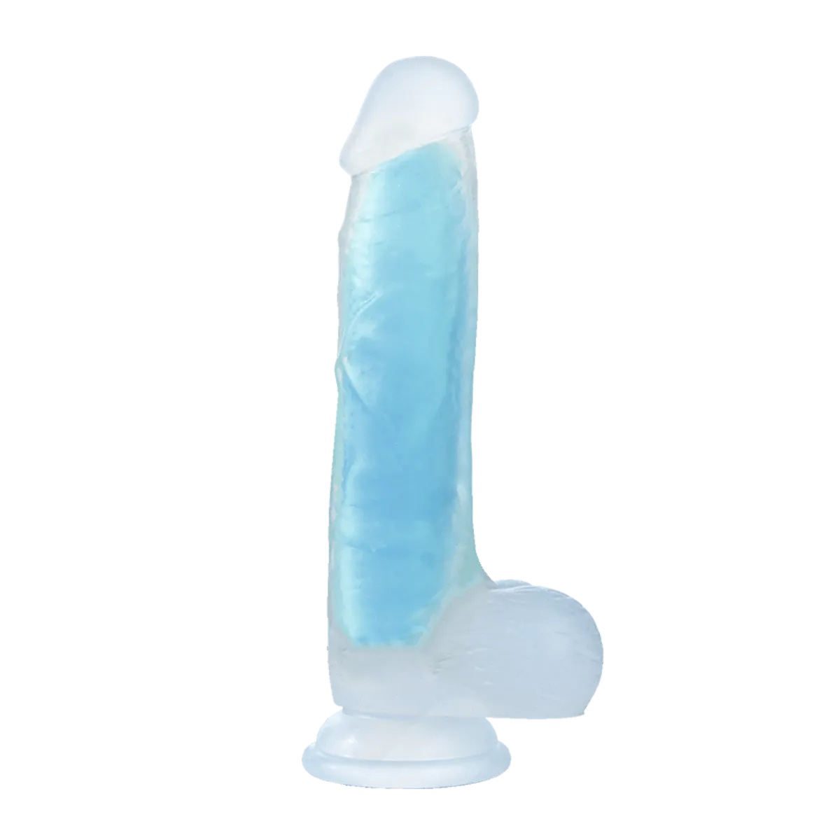 DR PINKY - Dildo Pene Consolador Grueso Realista 20.5 x 3.7cm Brilla en Oscuridad