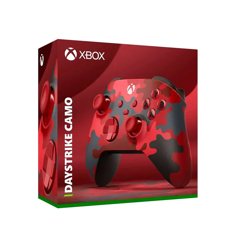MICROSOFT - Mando Xbox Wireless Camuflado Rojo Daystrike Xbox Serie XOne One S