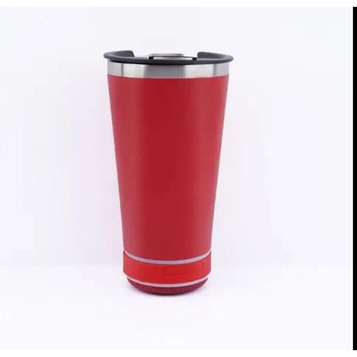 GENERICO - VASO TOMATODO TÉRMICO CON PARLANTE BLUETOOH ROJO