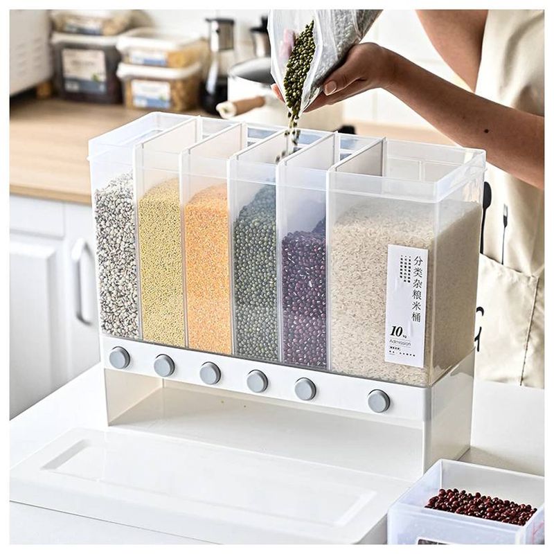 GENERICO - DISPENSADOR CONTENEDOR DE MENESTRAS GRANOS CEREALES