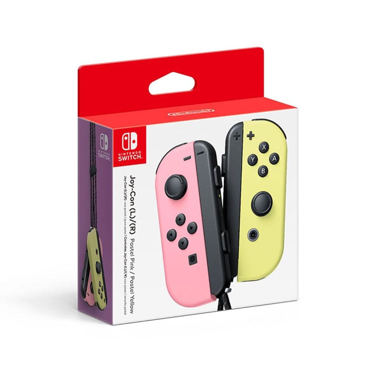 NINTENDO - Controles Joy-Con para Nintendo Switch Rosa y Amarillo Pastel