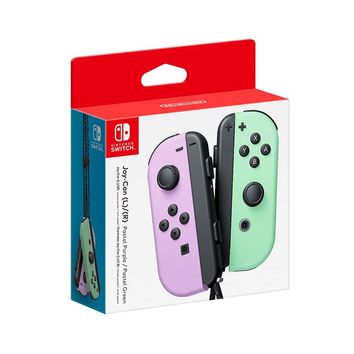 NINTENDO - Controles Joy-Con LR Nintendo Switch Purpura PastelVerde Pastel