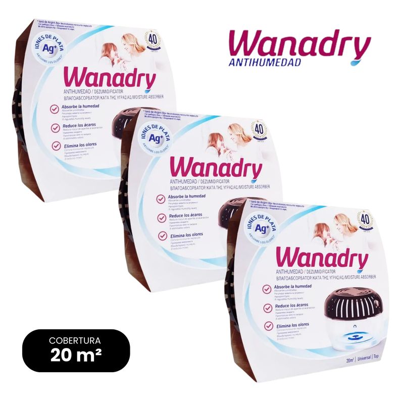 GENERICO - Deshumedecedor WANADRY top con pastilla x 3 und