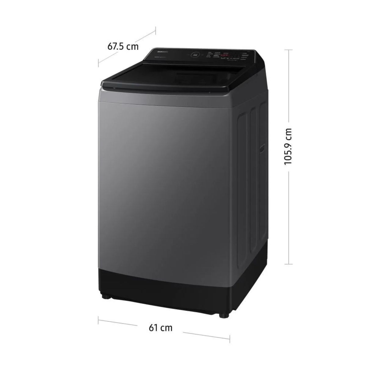 SAMSUNG - Lavadora Samsung WA13CG5441BDPE 13kg Ecobubble Color Gris 2024