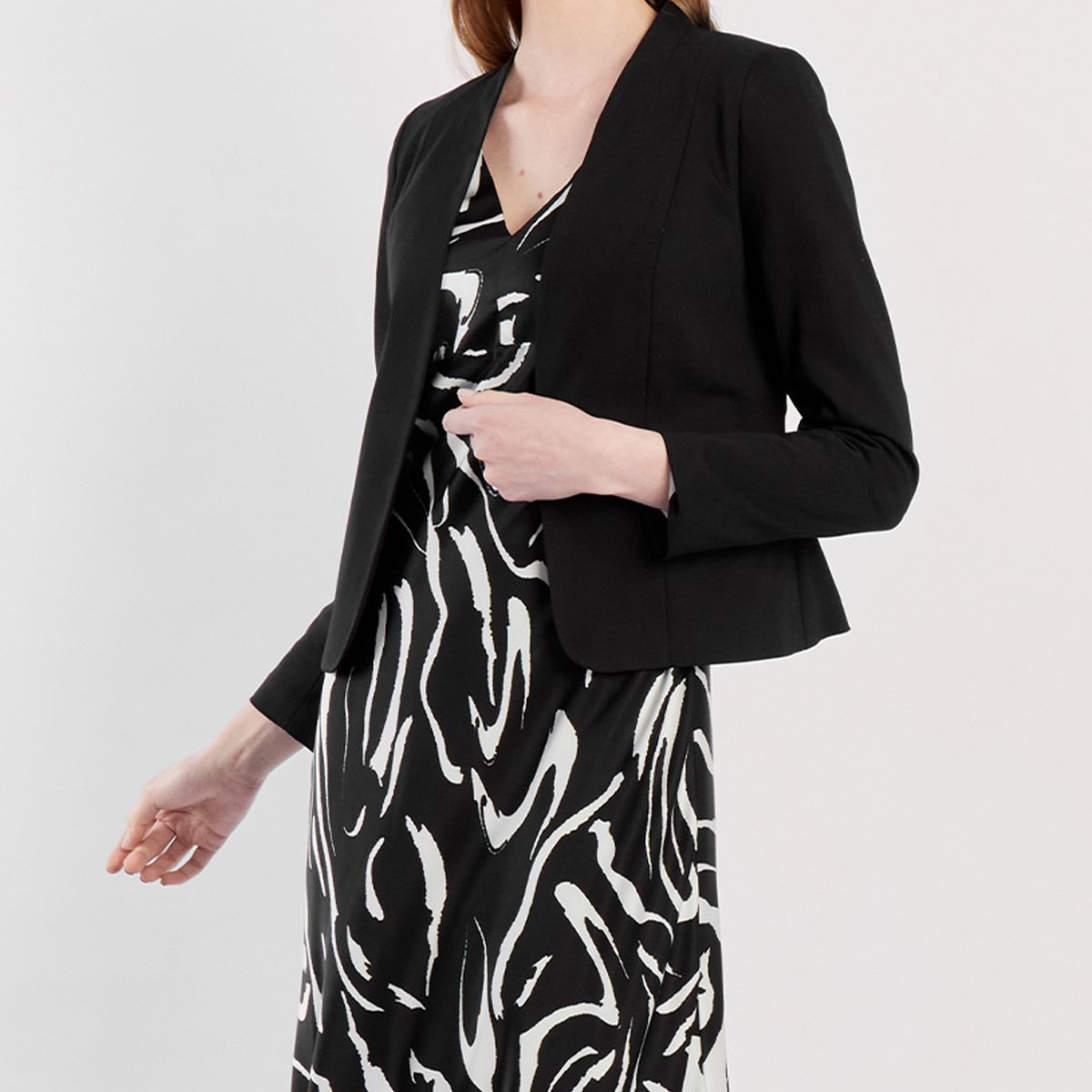 CAMILA VIALI - Camila Viali Blazer danella negro manga larga