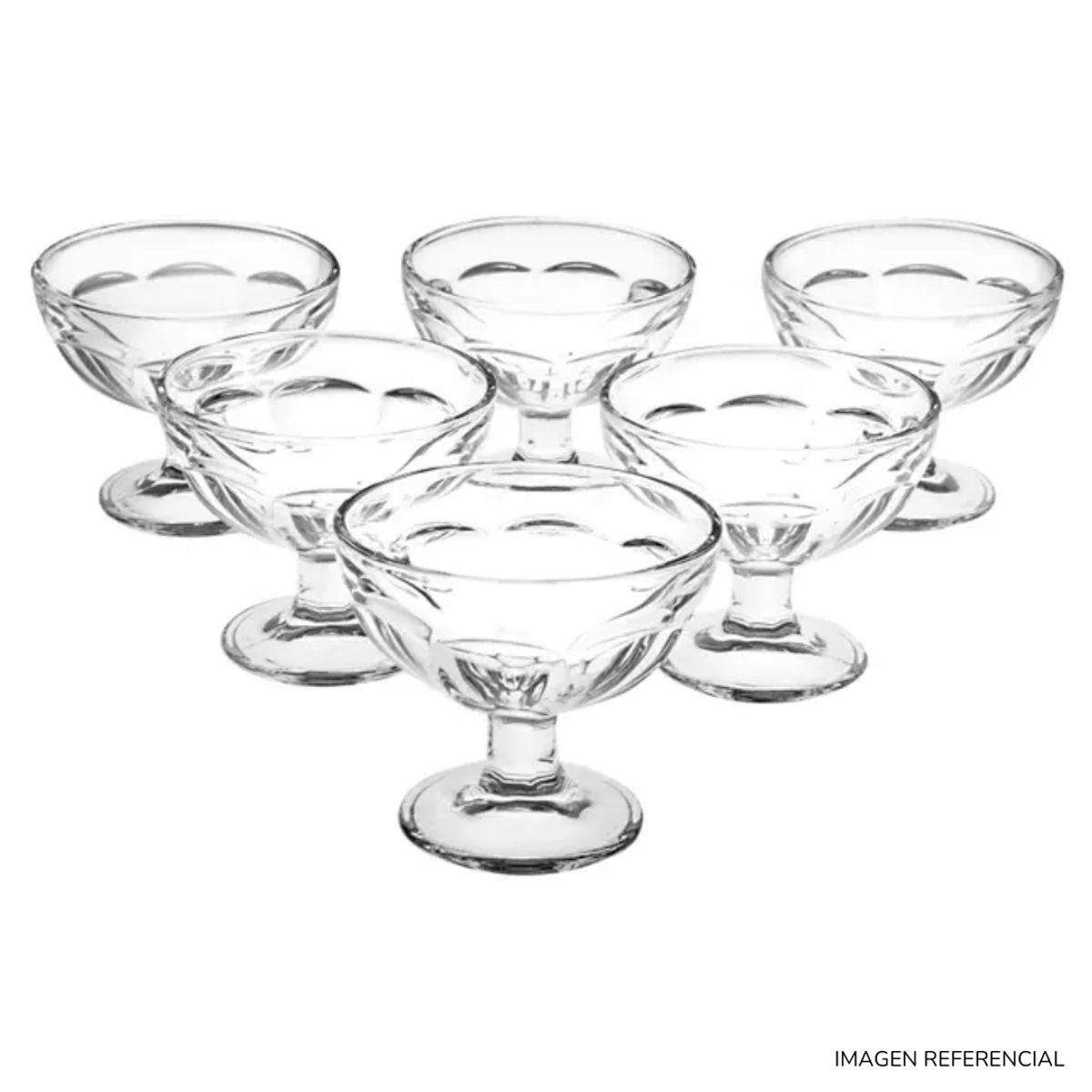INSPIRA MARKET - Set x 6 Copas de Vidrio para Helado