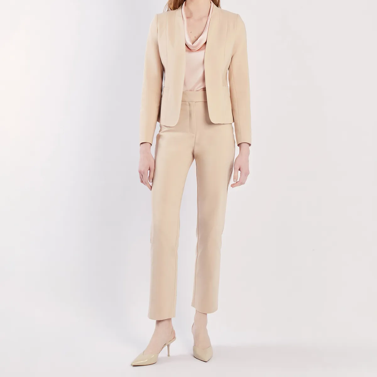 CAMILA VIALI - Camila Viali Blazer danella beige manga larga
